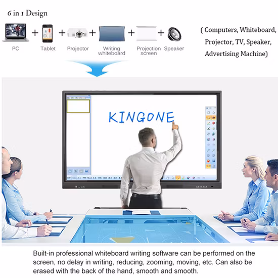 75-Zoll-Bildschirm Smart Conference Interact Digit Board Infrarot Interaktives Whiteboard